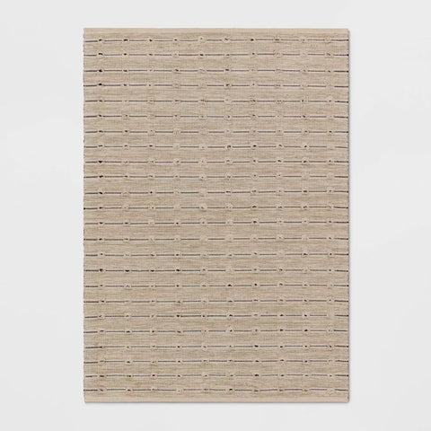 Threshold Black & Beige Woven Striped Flatweave Rug |Threshold In Lebanon
