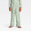 Wondershop Boy's Green & White Gingerbread Striped Long Sleeve Shirt and Pants Holiday Matching Family Pajama Set | Wondershop In Lebanon