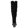 Journee Collection Women's Black Aneil Stacked Heel Knee High Boots