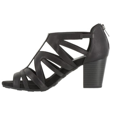 Easy Street Women's Black Amaze Heeled Sandals |  Easy Street in Lebanon