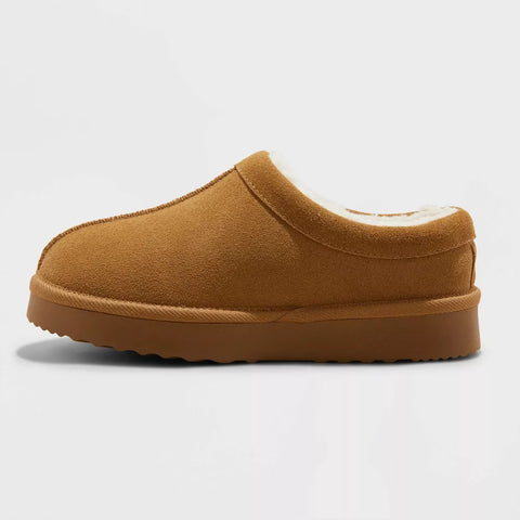 Auden Women's Tan Kaya Genuine Suede Clog Slippers | Auden In Lebanon