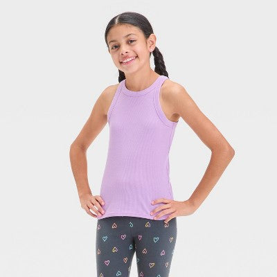 Cat & Jack Girl's Lilac Ribbed Tank Top | Cat & Jack In Lebanon