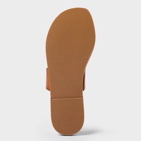 Universal Thread Women's Tan Juno Toe Ring Flat Slipper | Universal Thread In Lebanon