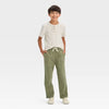 Cat & Jack Boy's Green Straight Fit Woven Pull-On Pants  | Cat & Jack In Lebanon