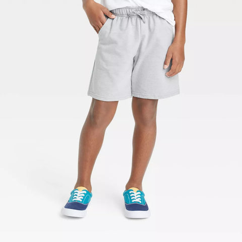 Cat & Jack Boy's Gray Pull-On At the Knee Knit Shorts |Cat & Jack In Lebanon