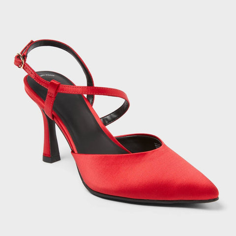 A New Day Women's Red Rosemary with Memory Foam Insole Heels| A New Day in Lebanon