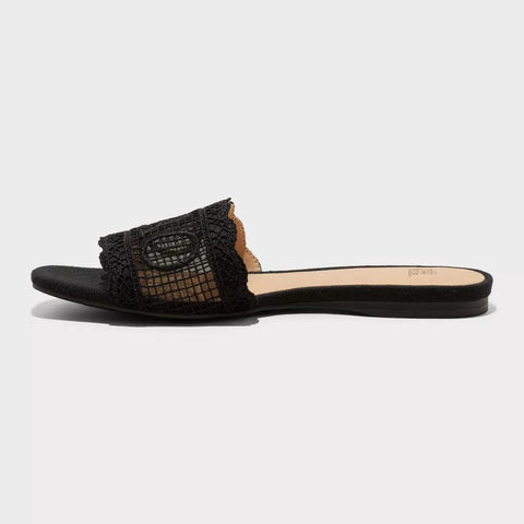 Wild Fable Women's Black Josephina Lace Slipper | Wild Fable In Lebanon