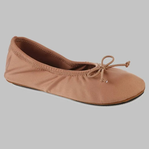 Isotoner Women's Light Orange Sloan Nude Spandex Ballerina Panduff | Isotoner In Lebanon