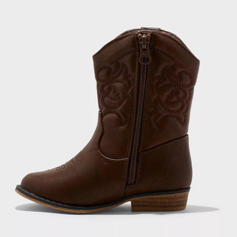 Cat & Jack Baby Girl's Cognac Memphis Western Boots | Cat & Jack In Lebanon