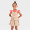 Cat & Jack Girl's Gold Floral T-Shirt & Skirtall Cotton Blend Dress Set | Cat & Jack In Lebanon
