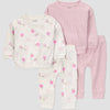 Carter's Baby Girl's Multicolor Apple Top & Bottom Pajama Set 4 Pieces | Carter's In Lebanon