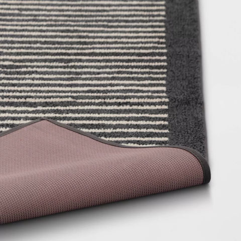 Threshold Washed Black Washable Knitted Stripe Accent Rug | Threshold In Lebanon