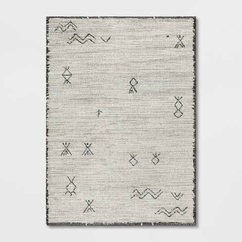 Threshold Gray & Off White Sahara Geometric Area Rug | Threshold In Lebanon