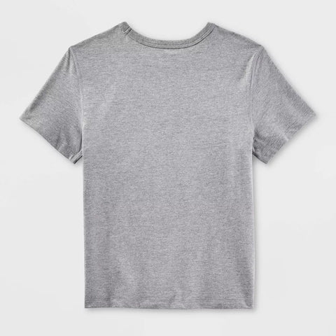 Cat & Jack Girl's Gray Floral Smiley Short Sleeve T-Shirt | Cat & Jack In Lebanon
