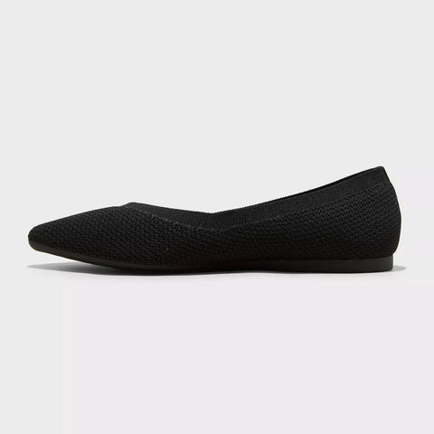 A New Day Women's Black Claire Knit Ballet Flats | A New Day In Lebanon