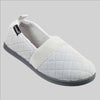 Isotoner Women's White Quilted Velour Ballerina Slippers | Isotoner in Lebanon