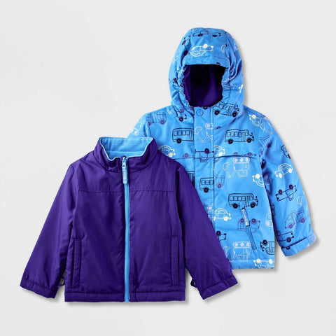 Cat & Jack Baby Boy's Blue 3-in-1 Snowplay Jacket | Cat & Jack In Lebanon