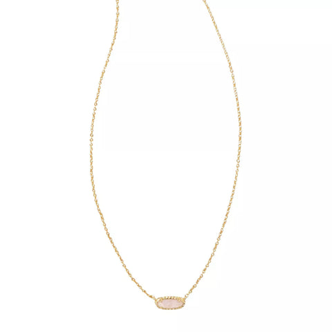 Kendra Scott Emma Pendant Rose Quartz Necklace |Kendra Scott In Lebanon
