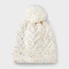 Cat & Jack Baby Girl's White Dotted Cable Knit Beanie|Cat & Jack In Lebanon
