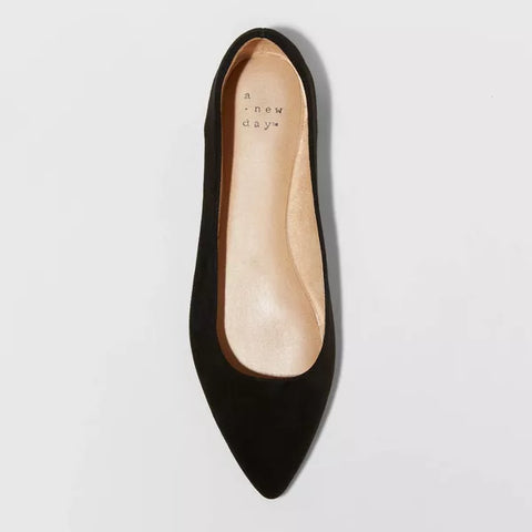 A New Day Women's Black Corinna Wide Width Ballet Flats | A New Day In Lebanon