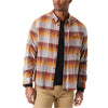 BASS OUTDOOR Men's Brown Multi Fitted Flannel Button Up Shirt | BASS OUTDOOR In Lebanon