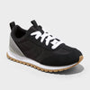 Cat & Jack Boy's Black Lace Up, Non Marking Sole, Low Top Sneakers | Cat & Jack In Lebanon