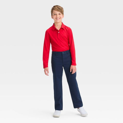 Cat & Jack Boy's Navy Straight Fit Uniform Pants | Cat & Jack In Lebanon