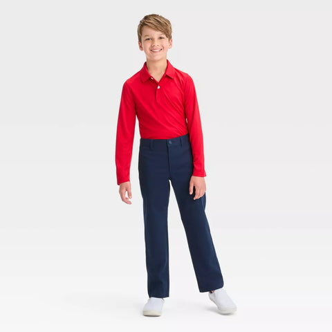 Cat & Jack Boy's Navy Straight Fit Chino Pants | Cat & Jack In Lebanon