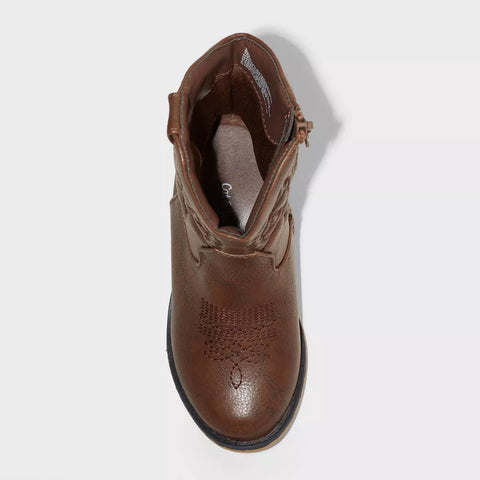 Cat & Jack Baby Girl's Cognac Memphis Western Boots | Cat & Jack In Lebanon