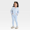 Cat & Jack Girl's Light Blue Printed Zip-Up Fleece Hooded Jacket | Cat & Jack In Lebanon