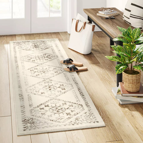Threshold Beige Washable Distressed Persian Accent Rug | Threshold In Lebanon