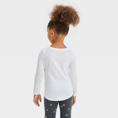 Cat & Jack Girl's White Long Sleeve Solid Blouse | Cat & Jack In Lebanon