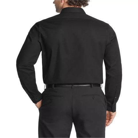Calvin Klein Men's Black Steel+ Stretch Button Down Dress Shirt |Calvin Klein In Lebanon