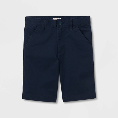 Cat & Jack Girl's Navy Regular Fit Flat Front Uniform Shorts | Cat & Jack In Lebanon