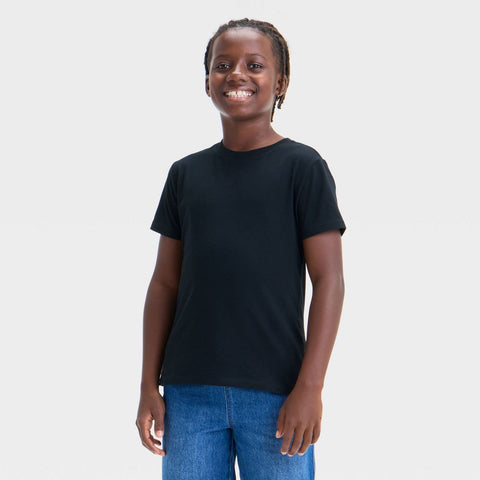 Cat & Jack Boy's Black Short Sleeve T-Shirt  | Cat & Jack in Lebanon