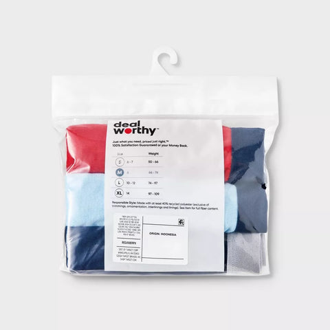 Dealworthy Boy's Red/Blue/Navy Blue 3pk Boxer Briefs | Dealworthy In Lebanon