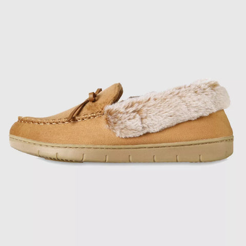 Isotoner Women's Tan Microsuede Slippers | Isotoner In Lebanon