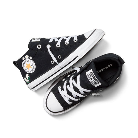 Converse Women's Black Floral Street Mid Top Sneakers|Converse In Lebanon