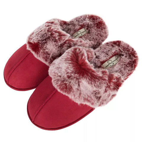 Jessica Simpson Women's Burgundy Micro-Suede Scuff Slipper |Jessica Simpson In Lebanon