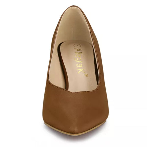 Allegra K Women's Pointed Toe Low Kitten Heel Dress Pumps | Allegra K In Lebanon