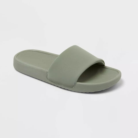 All In Motion Boy's Olive Green Tatum Comfort Sports Slipper|All In Motion In Lebanon