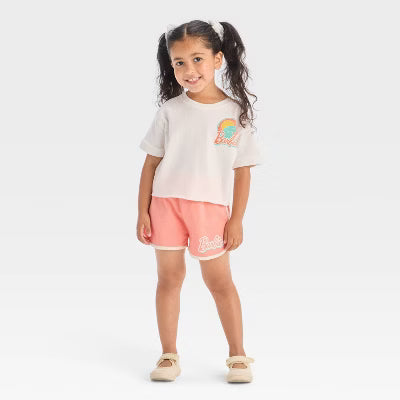 Barbie Baby Girl's Light Coral Surf Short | Barbie In Lebanon