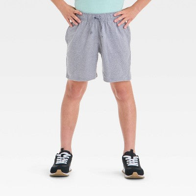Cat & Jack Boy's Gray Midweight Jersey Flexible Drawstring Pull-On Shorts |Cat & Jack In Lebanon