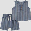 Carter's Just One You Baby Boy's Blue Striped Tank & Shorts Set | Carter's Just One You In Lebanon