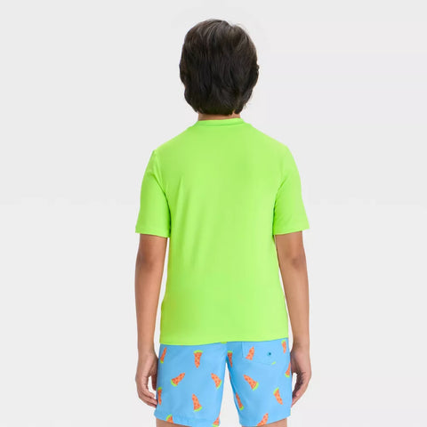 Cat & Jack Boy's Green Rash Guard T-Shirt | Cat & Jack In Lebanon