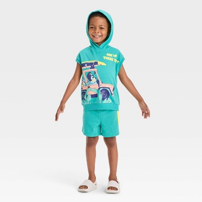 Bluey Baby Boy's Teal Bluey Side Pocket Short|Bluey In Lebanon