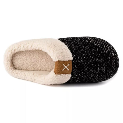 RockDove Women's Black Collar Memory Foam Slide Slipper |RockDove In Lebanon