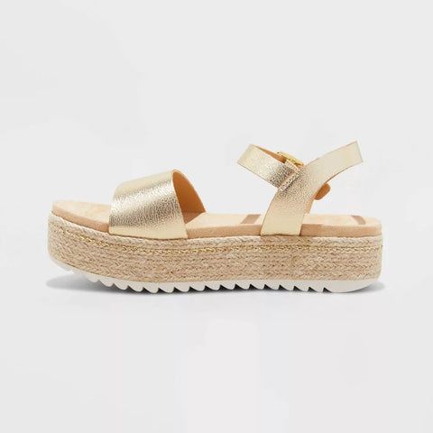Art Class Girl's Gold Lindsey Platform Espadrille Sandals |Art Class In Lebanon