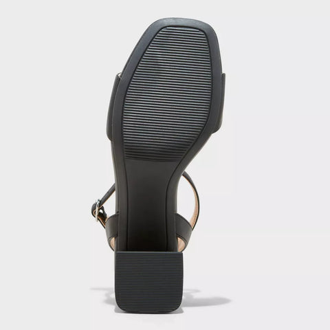 A New Day Women's Black Shannon Block Heels Memory Foam Insole Sandals | A New Day In Lebanon