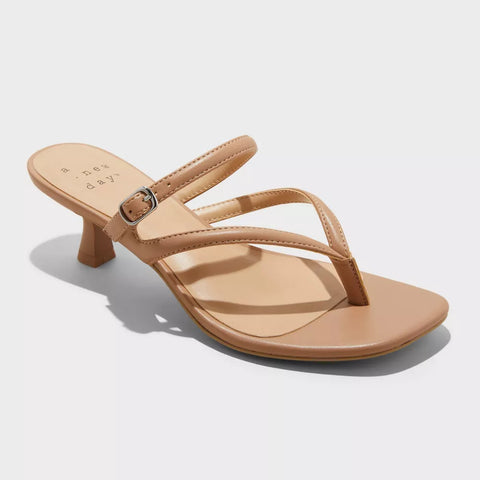 A New Day Women's Tan Sayler Thong Heels | A New Day In Lebanon